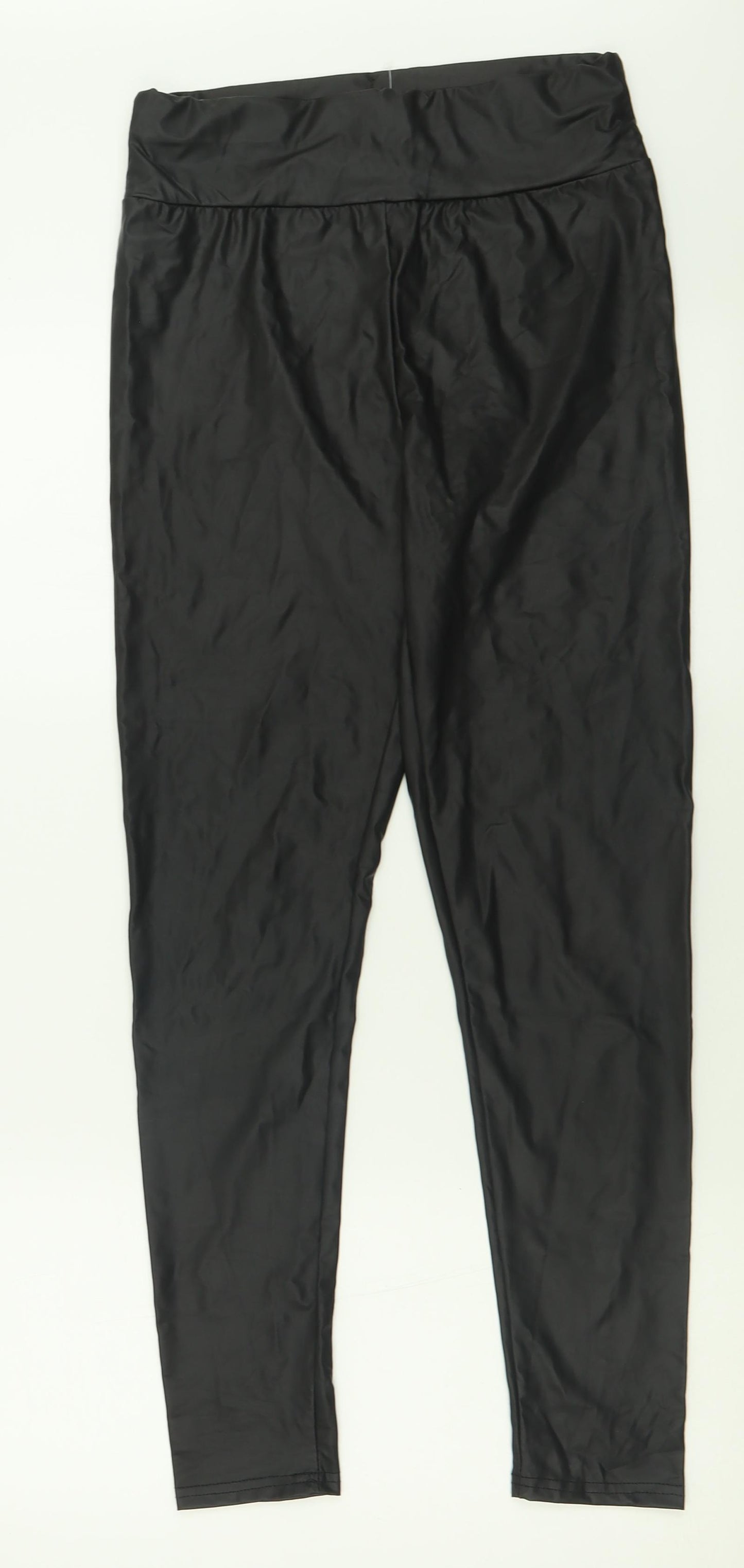 SheIn Womens Black  Polyester Capri Leggings Size S L28 in