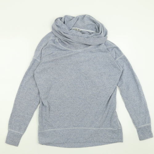 TU Womens Blue Roll Neck  Polyester Pullover Jumper Size S