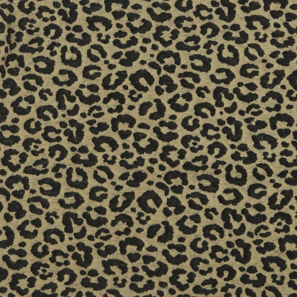 Marks and Spencer Womens Brown High Neck Animal Print Polyester Pullover Jumper Size 20