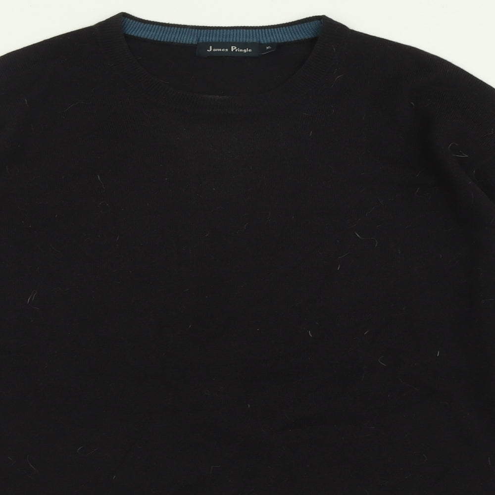 James pringle  Mens Blue Crew Neck  Acrylic Pullover Jumper Size XL