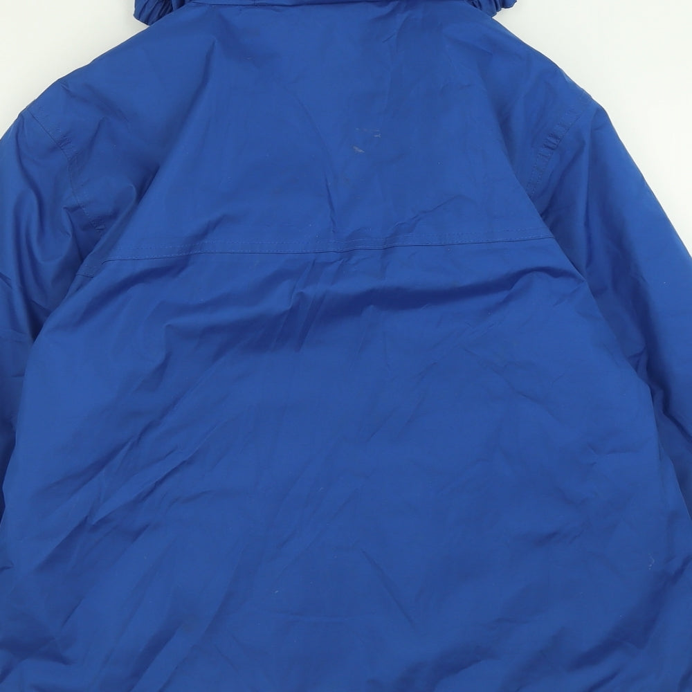 Result Clothing Boys Blue   Basic Coat Coat Size 11-12 Years  Zip