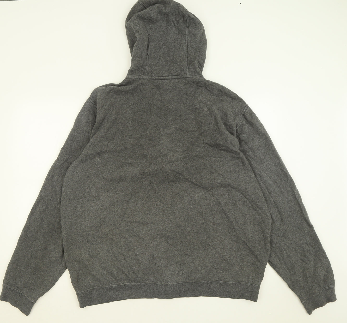Nike Mens Grey  Cotton Full Zip Hoodie Size XL