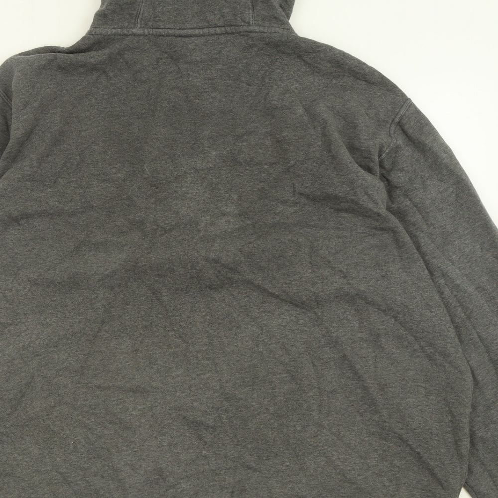 Nike Mens Grey  Cotton Full Zip Hoodie Size XL