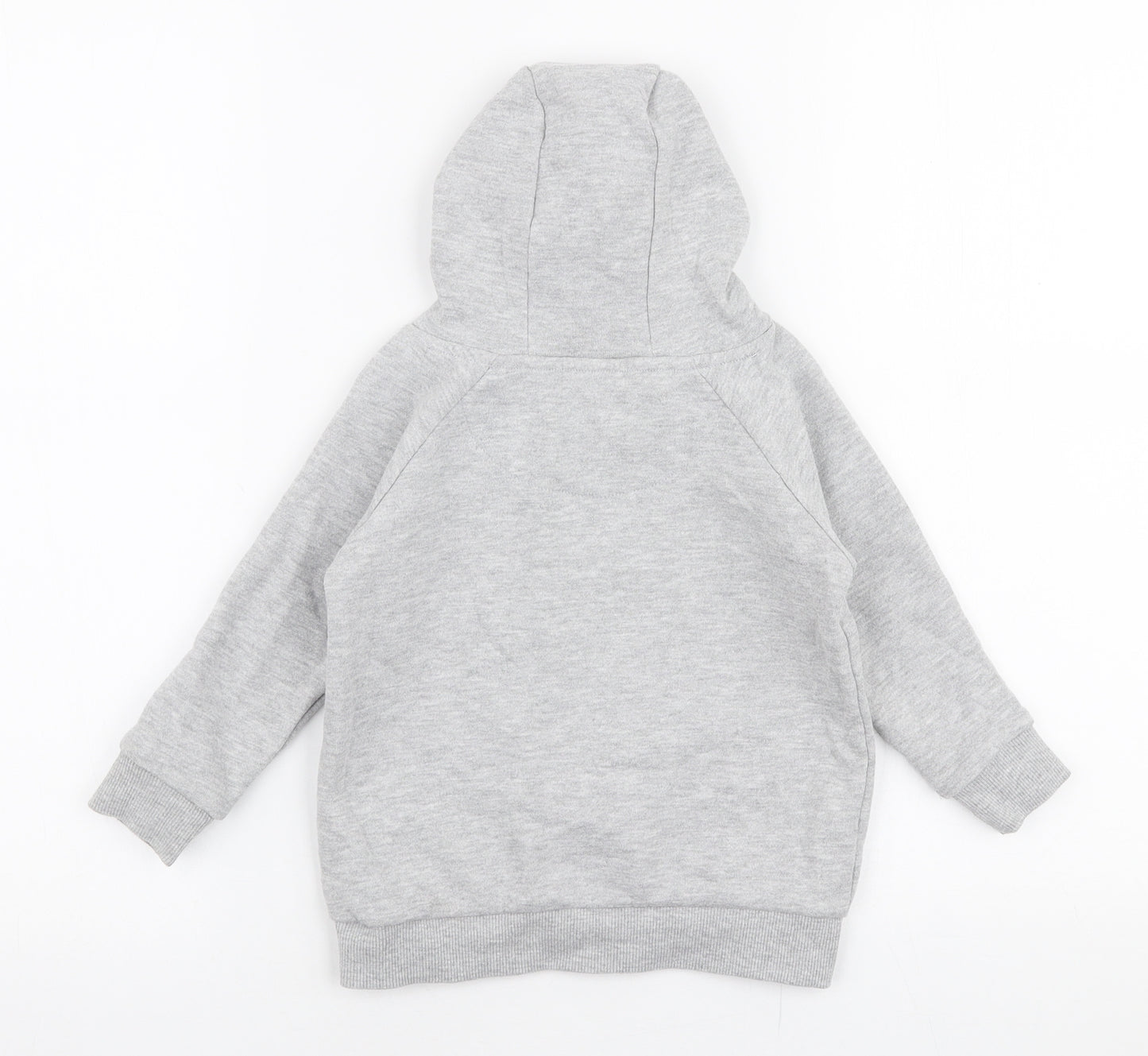 Dunnes Stores Boys Grey  Polyester Pullover Hoodie Size 3-4 Years  Pullover - Christmas Santa
