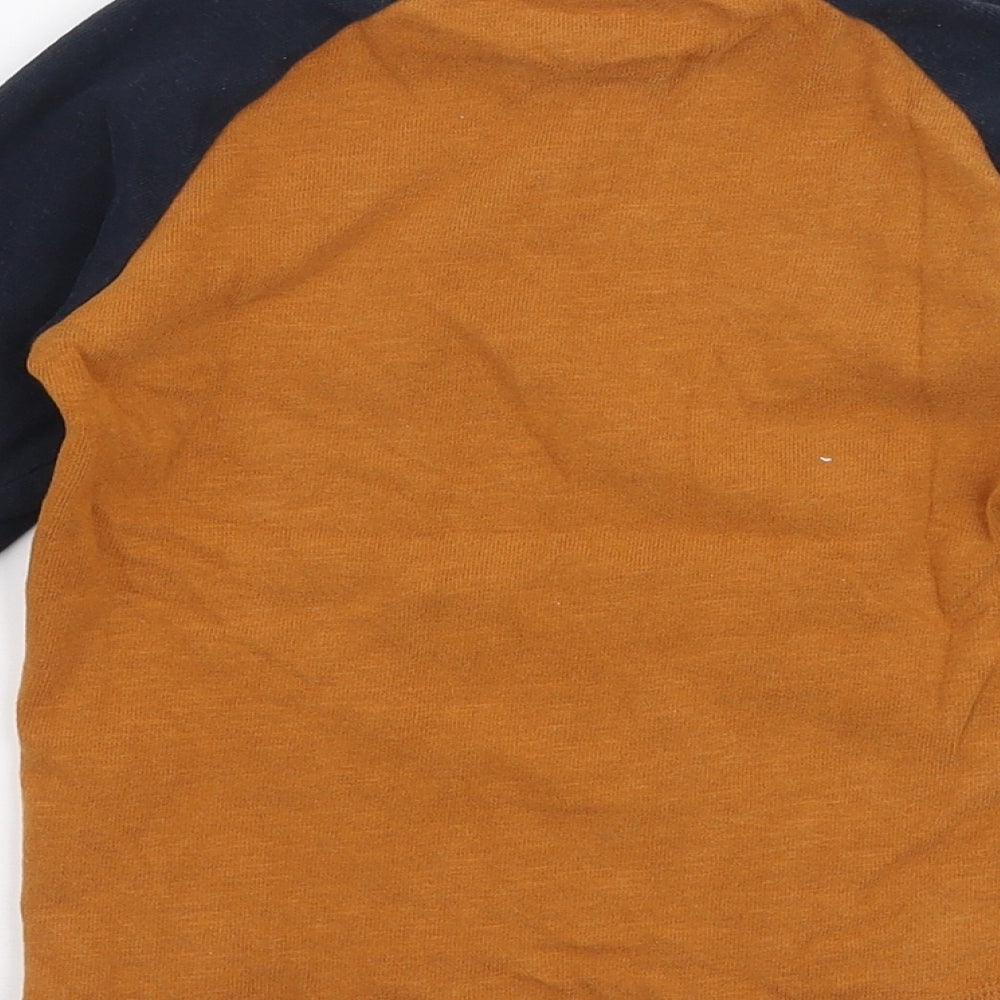 NEXT Boys Orange  100% Cotton Pullover Sweatshirt Size 2-3 Years  Pullover