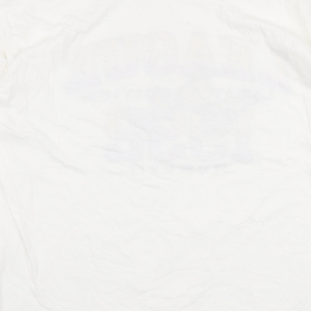 PRETTYLITTLETHING Womens Multicoloured  Polyester Jersey T-Shirt Size L Round Neck - Butterflies