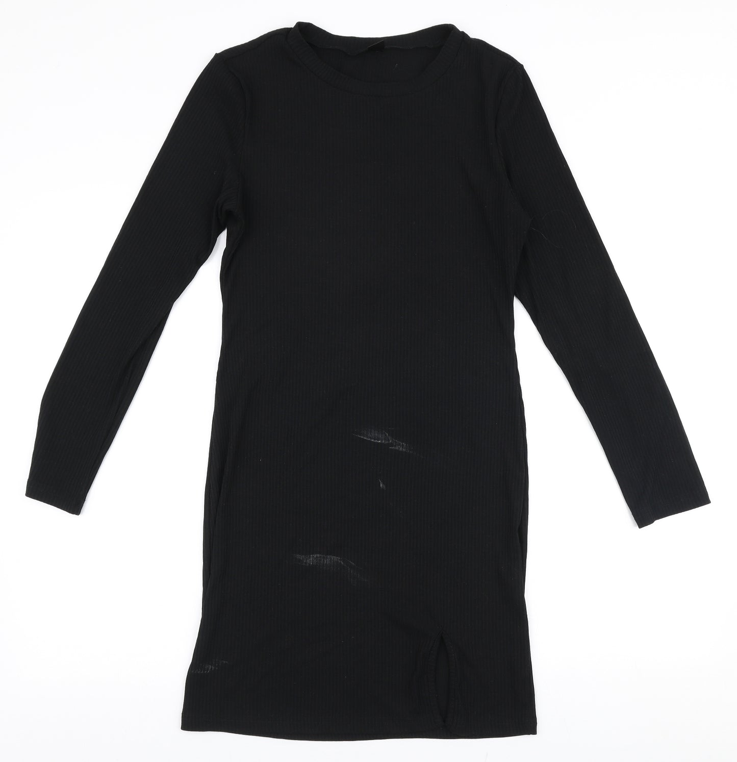 SheIn Womens Black  Elastane Bodycon  Size L  Round Neck Pullover