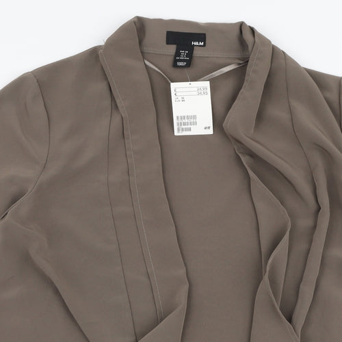H&M Womens Brown   Jacket  Size 10