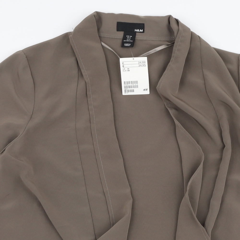 H&M Womens Brown   Jacket  Size 10