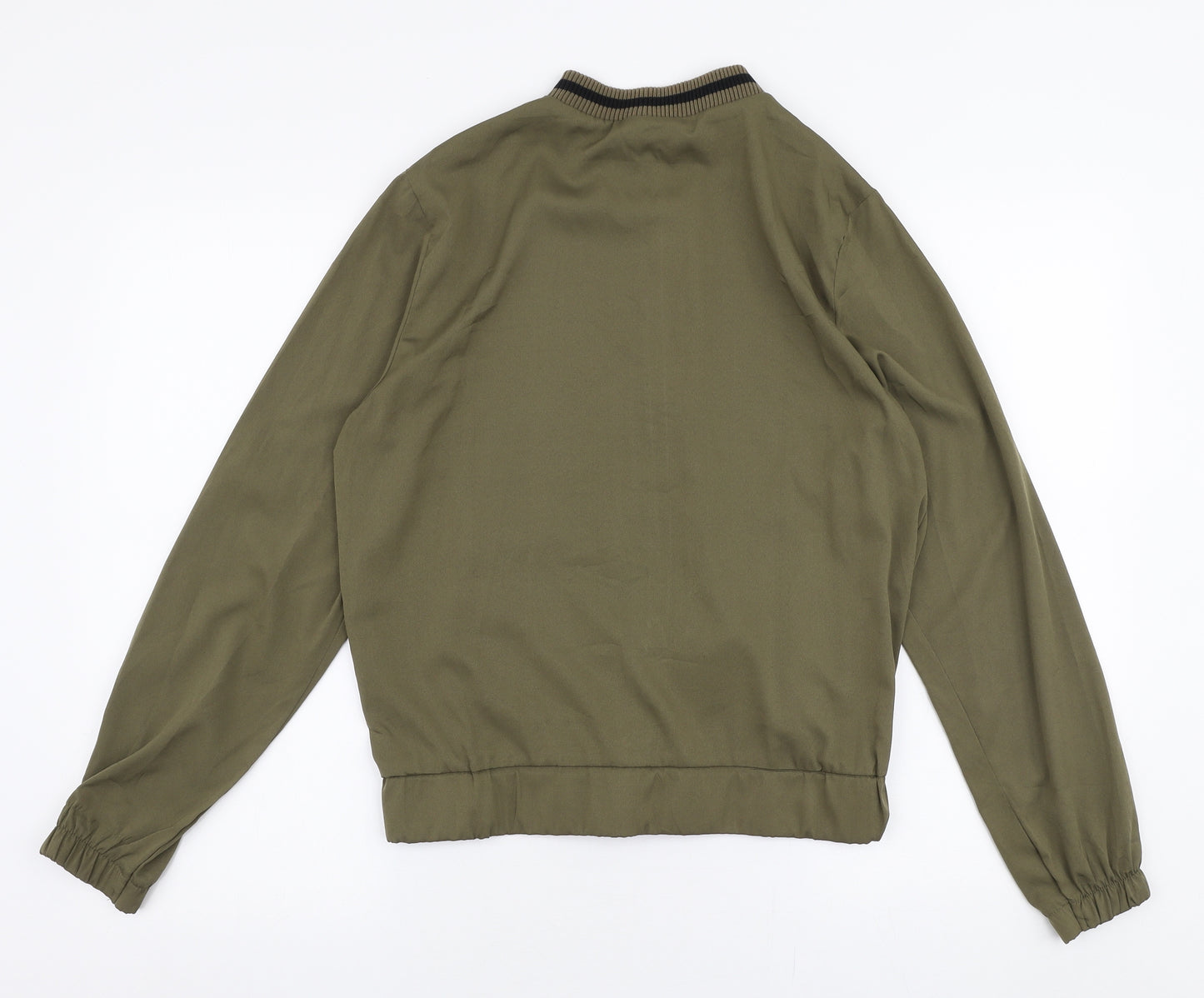 Primark Womens Green   Bomber Jacket Jacket Size 12  Zip