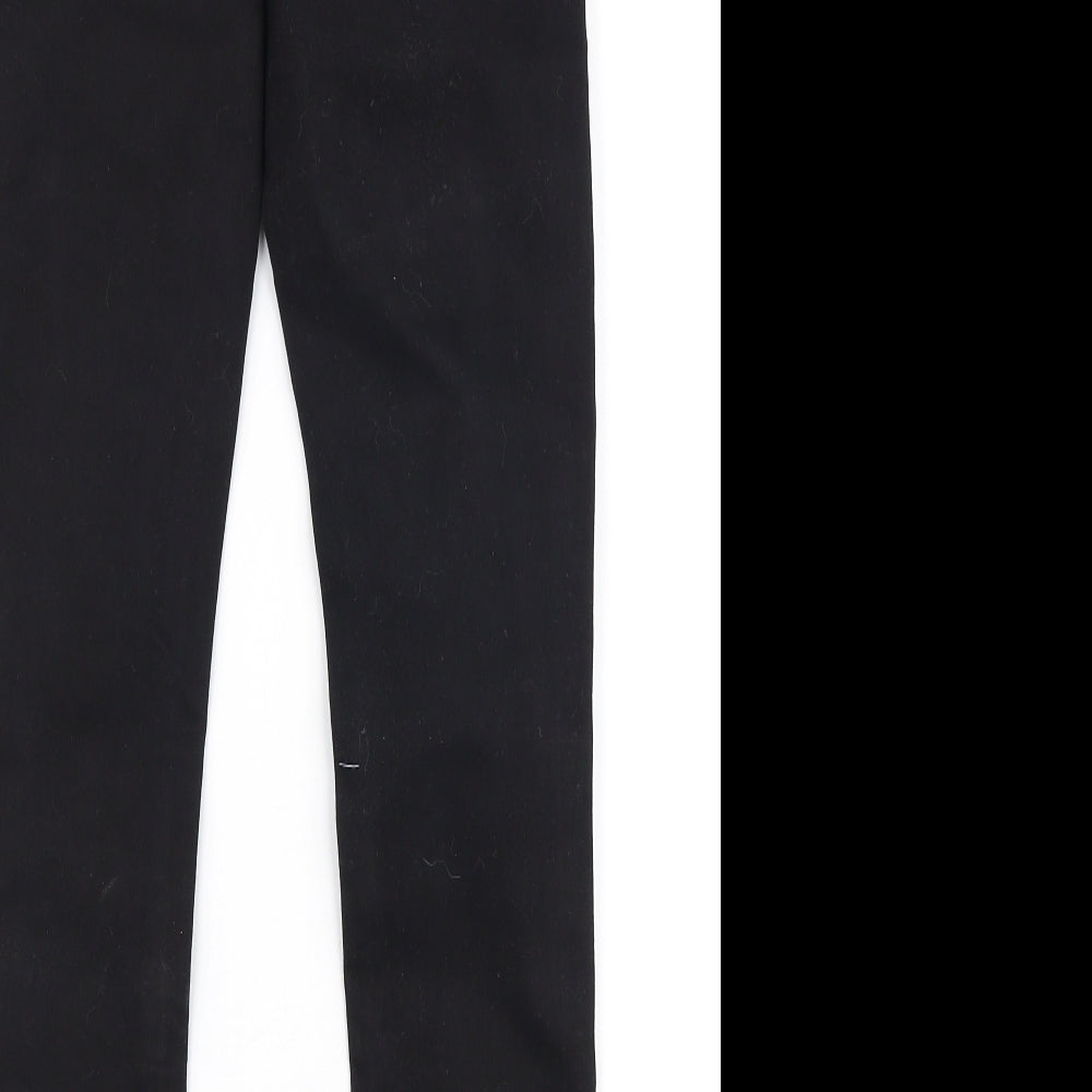 Denim Co Womens Black  Cotton Skinny Jeans Size 10 L32 in Slim Zip
