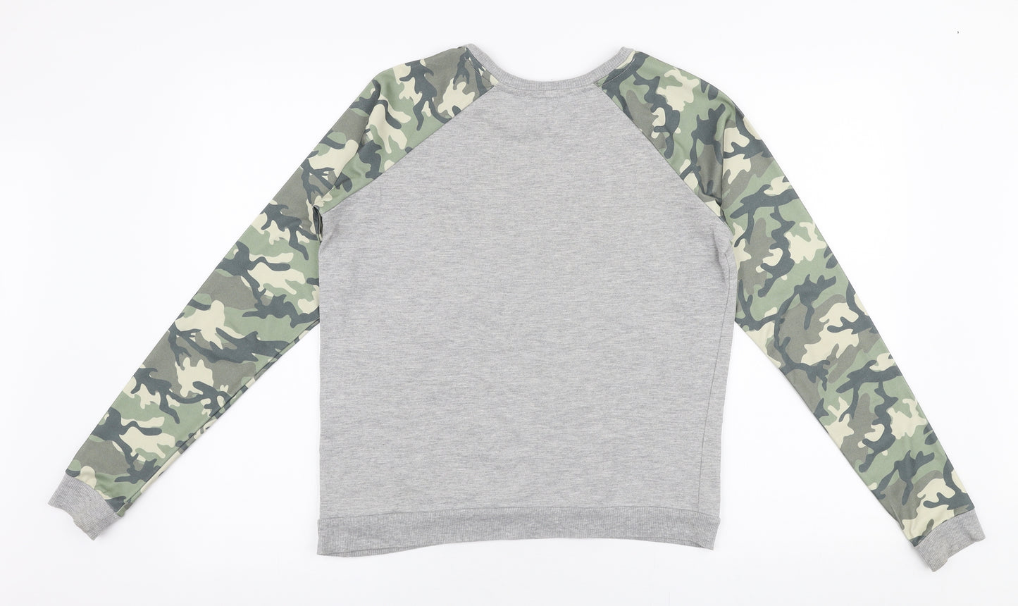 Atmosphere Womens Multicoloured Camouflage Cotton Pullover Sweatshirt Size 8  Pullover