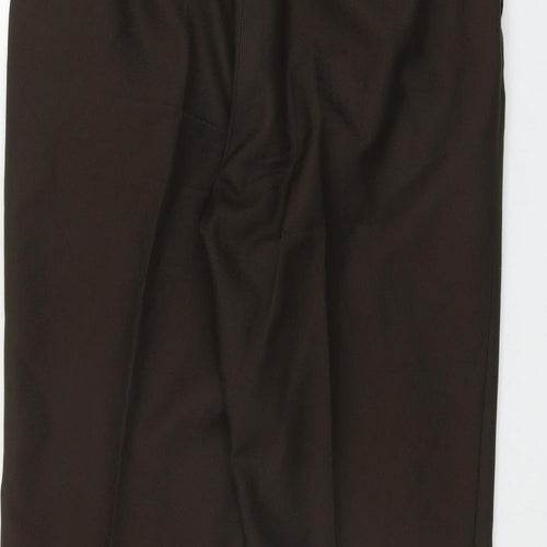 Chums Mens Brown  Polyester Trousers  Size 36 in L29 in Regular Zip