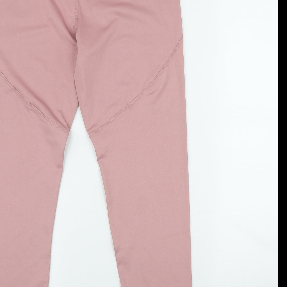 Primark Womens Pink  Polyester Compression Leggings Size 14 L30 in Regular Pullover