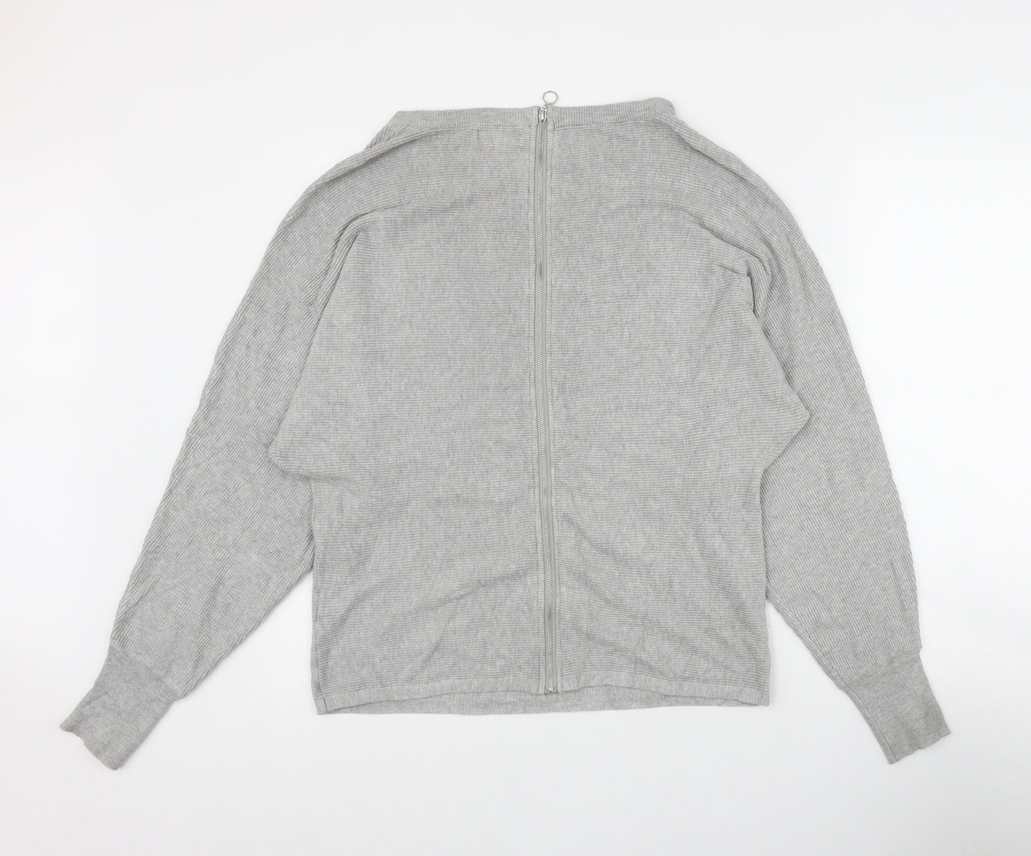 Primark Womens Grey Round Neck  Viscose Pullover Jumper Size 12