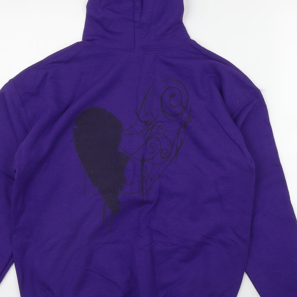 Gildan Boys Purple  Cotton Pullover Hoodie Size XL  Pullover