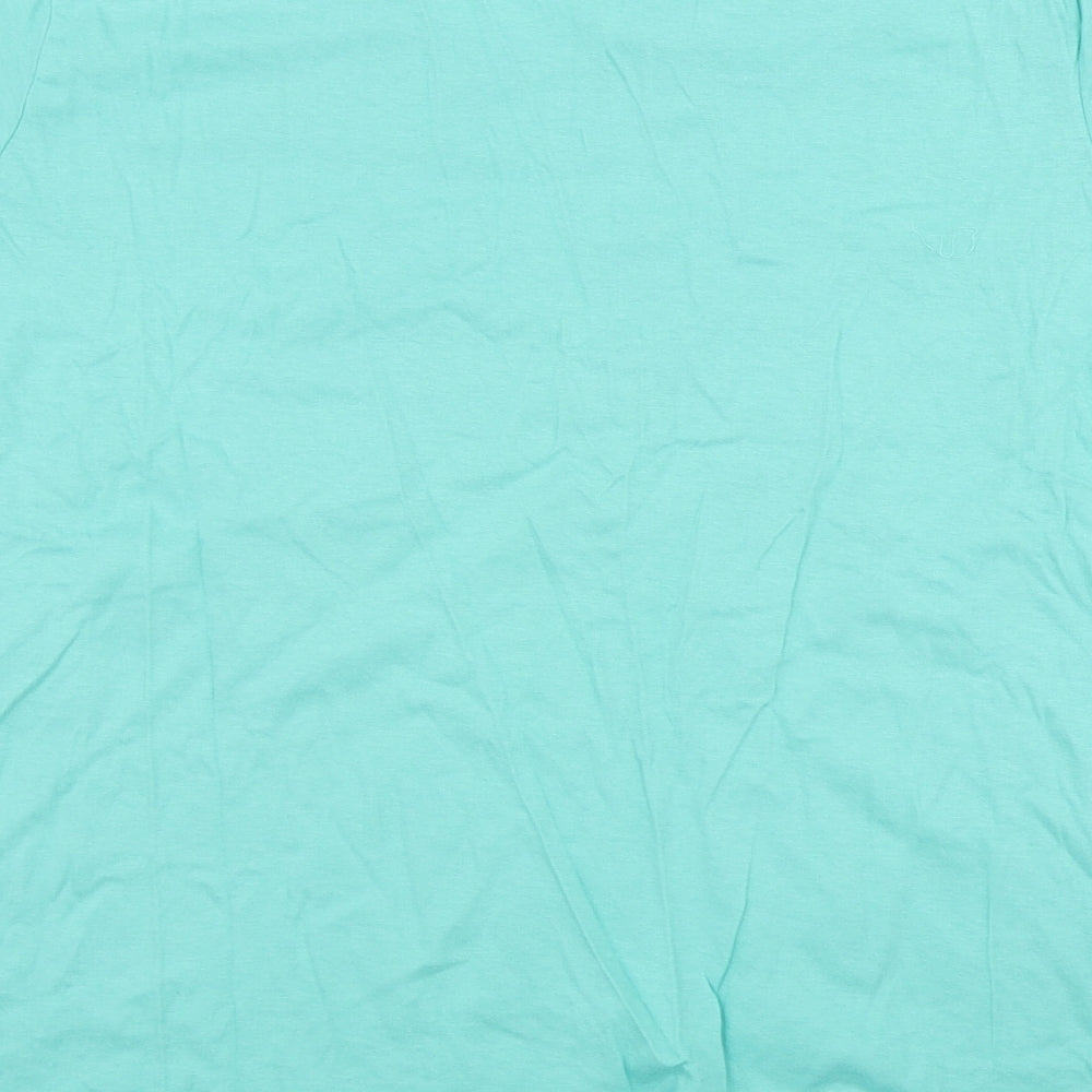 Pep&Co Womens Green  Cotton Basic T-Shirt Size 20 Round Neck - Aloha