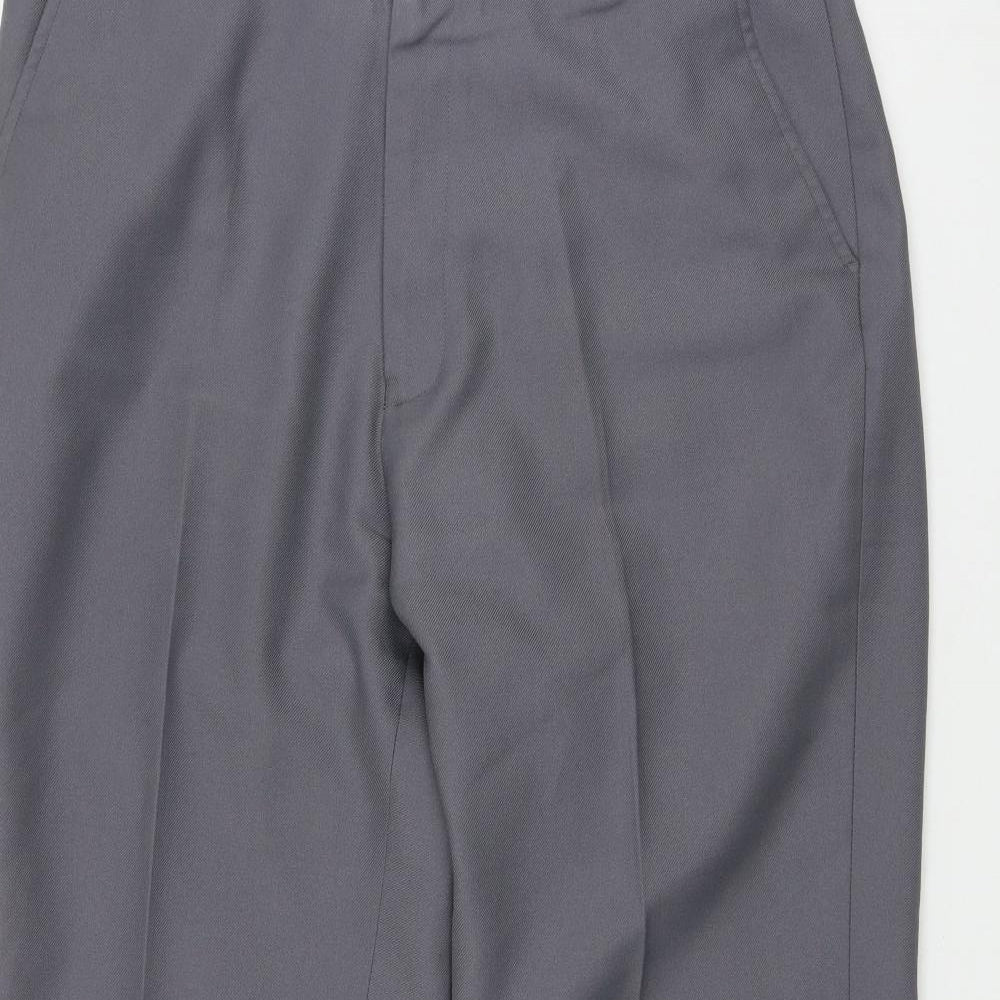 Chums Mens Grey  Polyester Trousers  Size 36 in L29 in Regular Zip