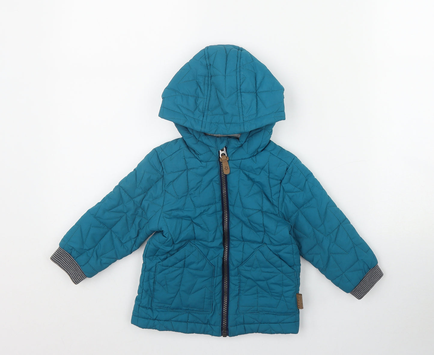 NEXT Boys Blue   Puffer Jacket Coat Size 12-18 Months   Zip