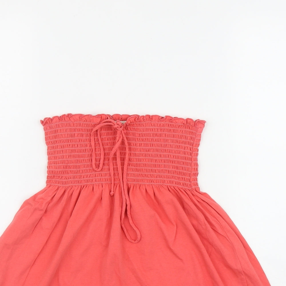 Tom Wolfe Womens Pink  Cotton Basic Tank Size 12 Off the Shoulder