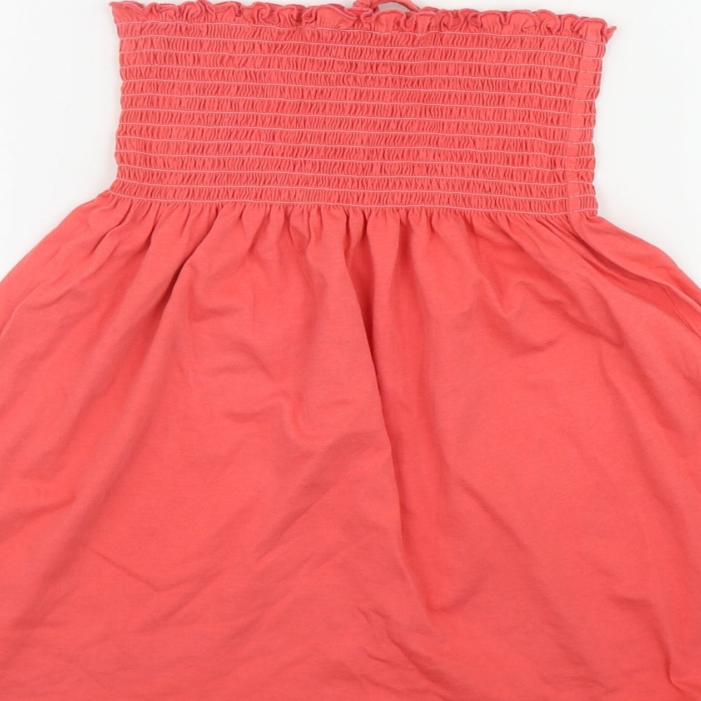 Tom Wolfe Womens Pink  Cotton Basic Tank Size 12 Off the Shoulder
