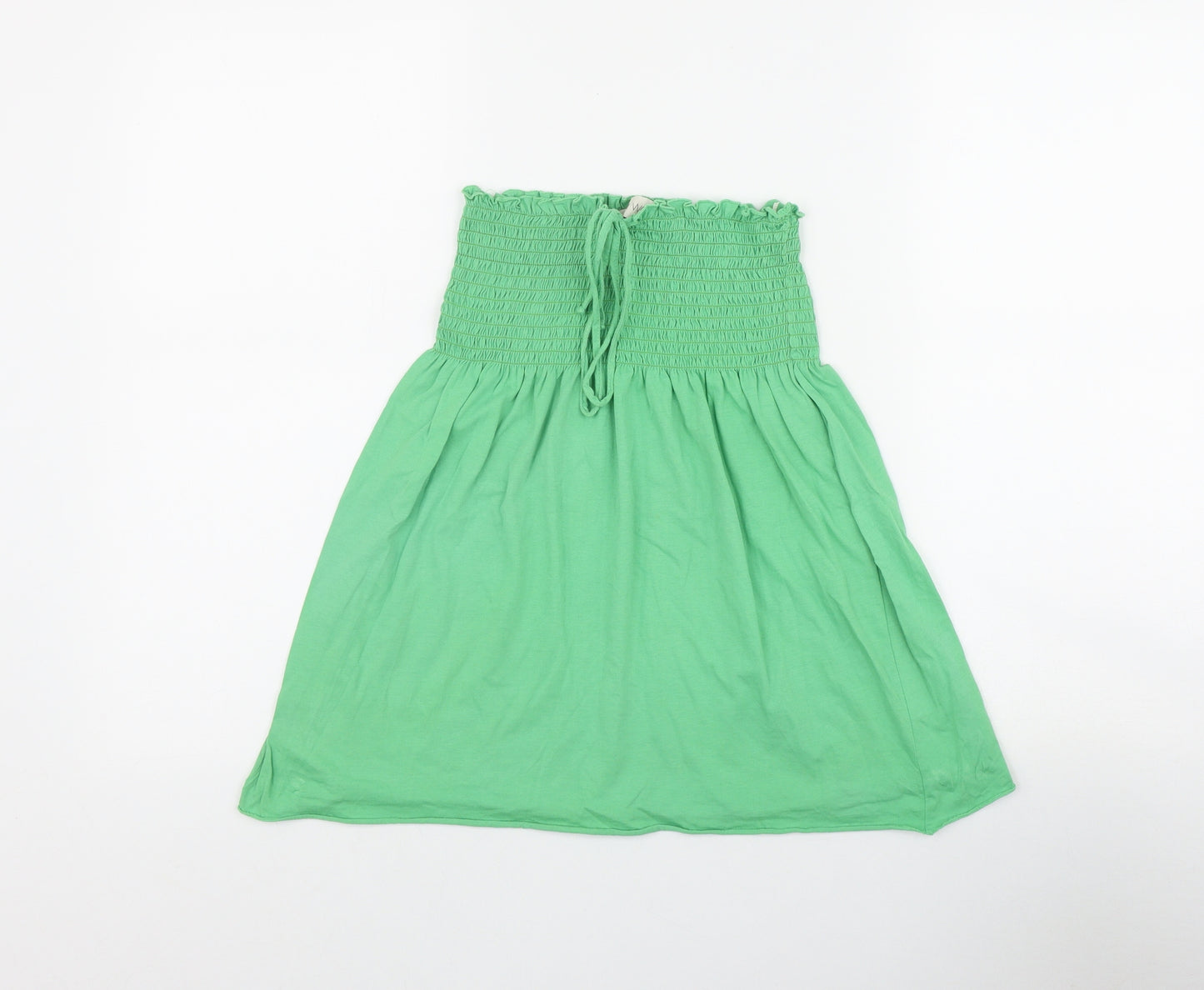 Tom Wolfe Womens Green  Cotton Basic Tank Size 12 Off the Shoulder