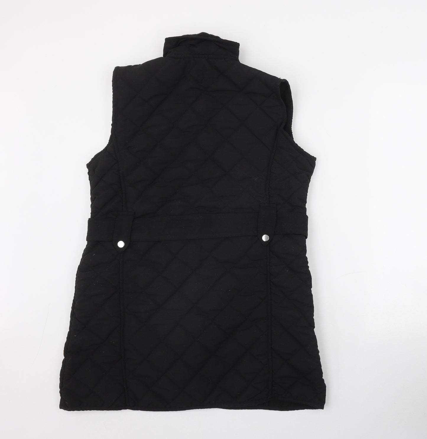 Dale Collection Womens Black   Quilted Waistcoat Size 14  Zip