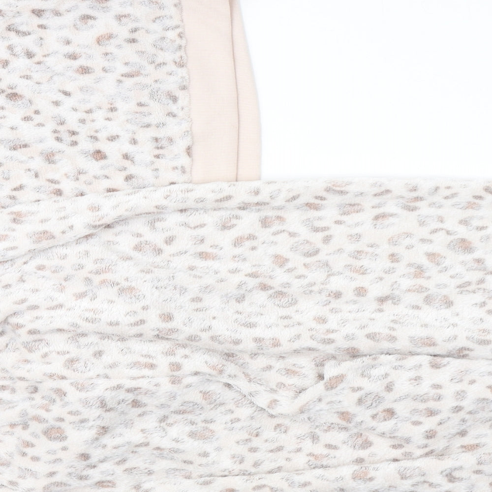 Primark Womens White Animal Print Polyester Capri Lounge Set Size 14