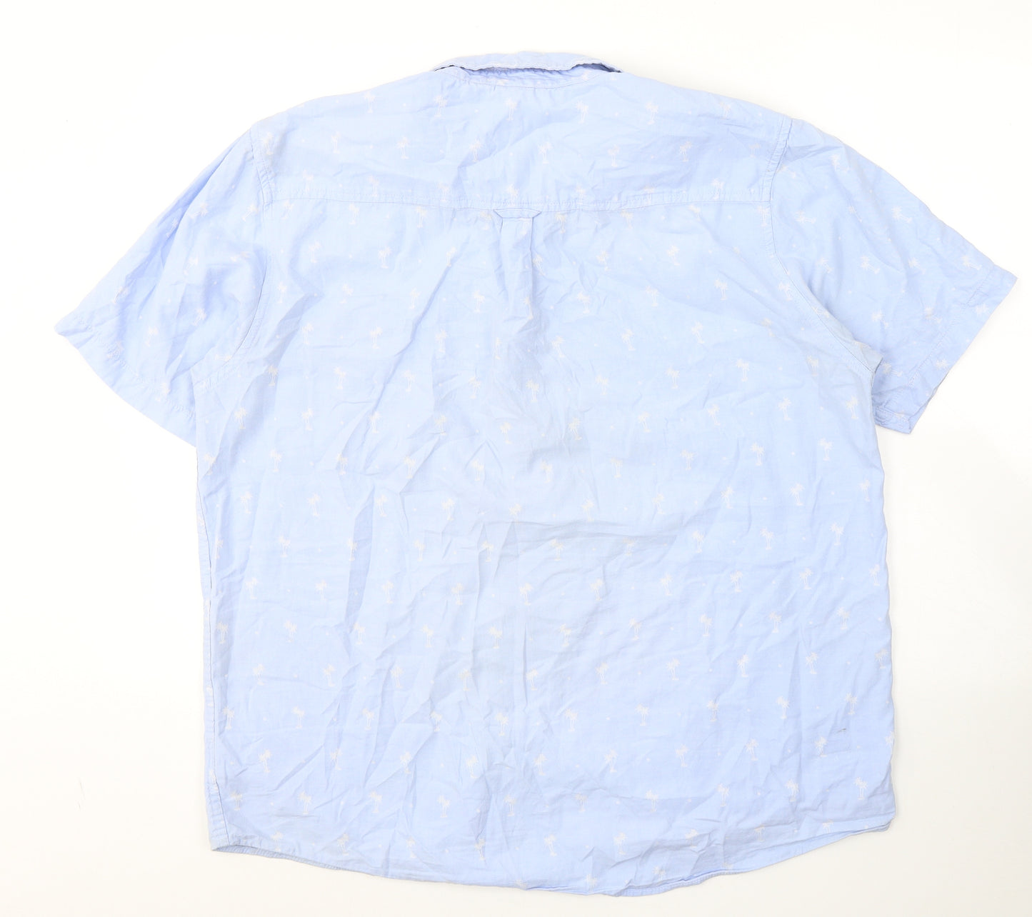 Trespass Mens Blue Polka Dot Cotton  Button-Up Size XL Collared Button