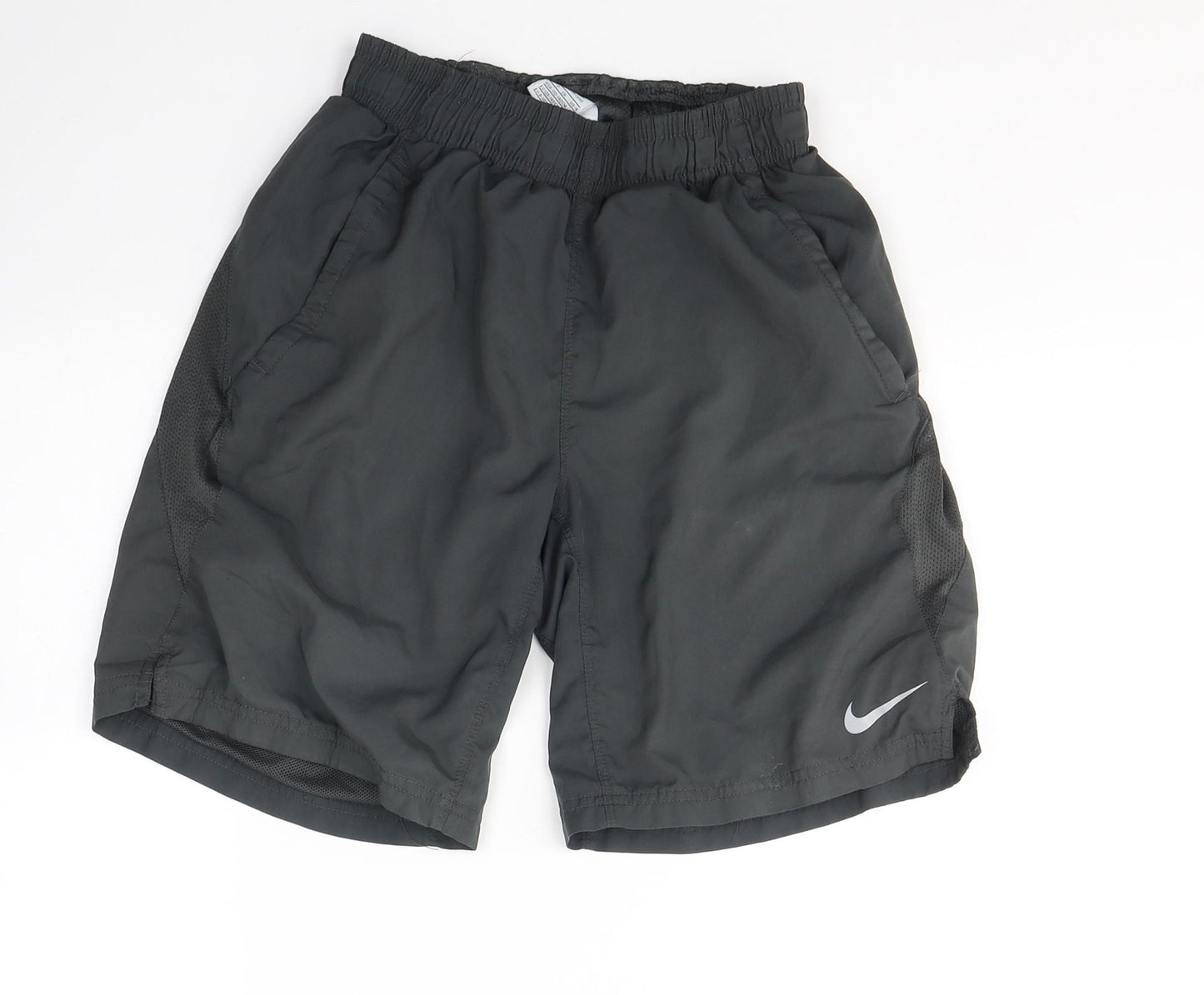 Nike Boys Grey  Polyester Sweat Shorts Size 8-9 Years  Regular