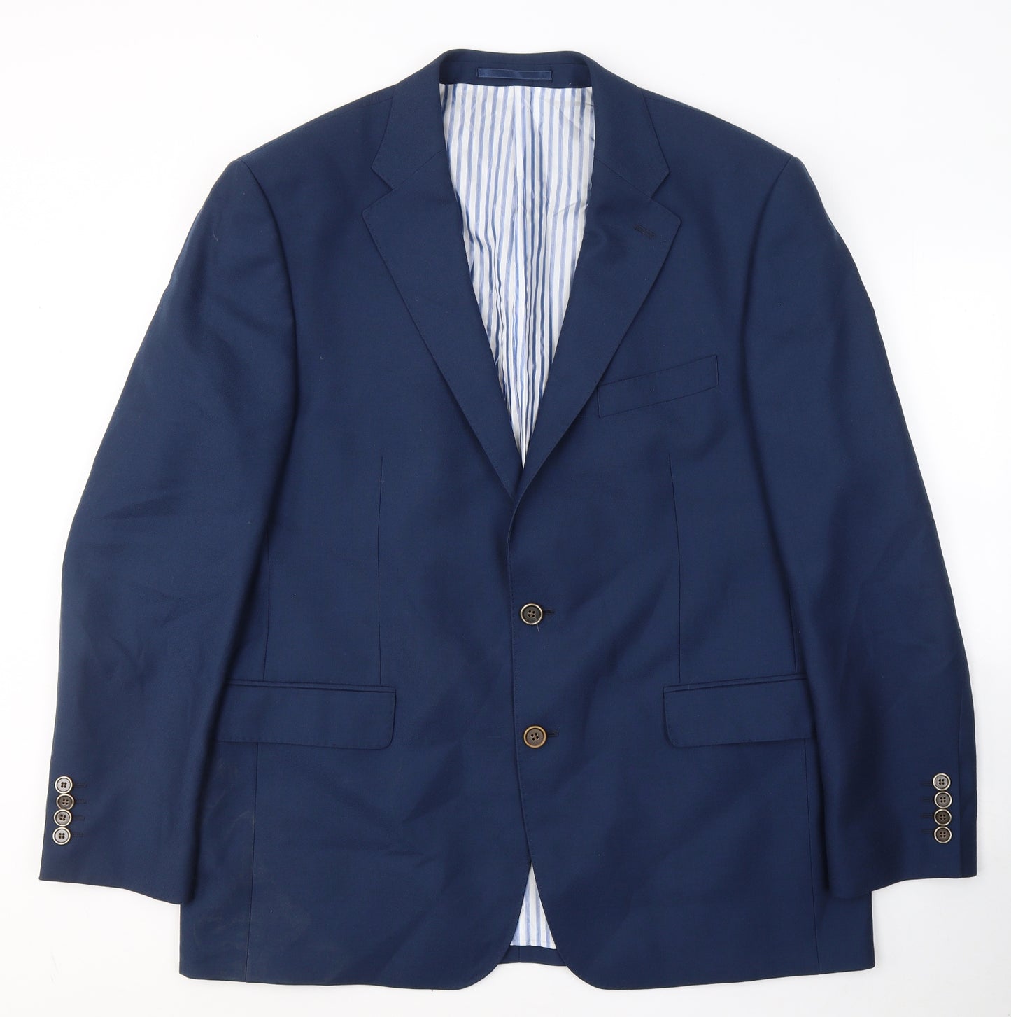 Douglas Mens Blue  Wool Jacket Suit Jacket Size XL