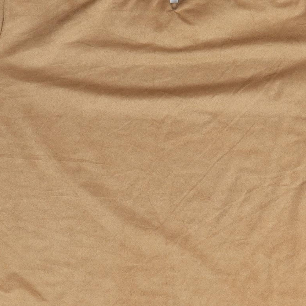 Gerard Womens Brown  Polyester Basic T-Shirt Size 18 Round Neck