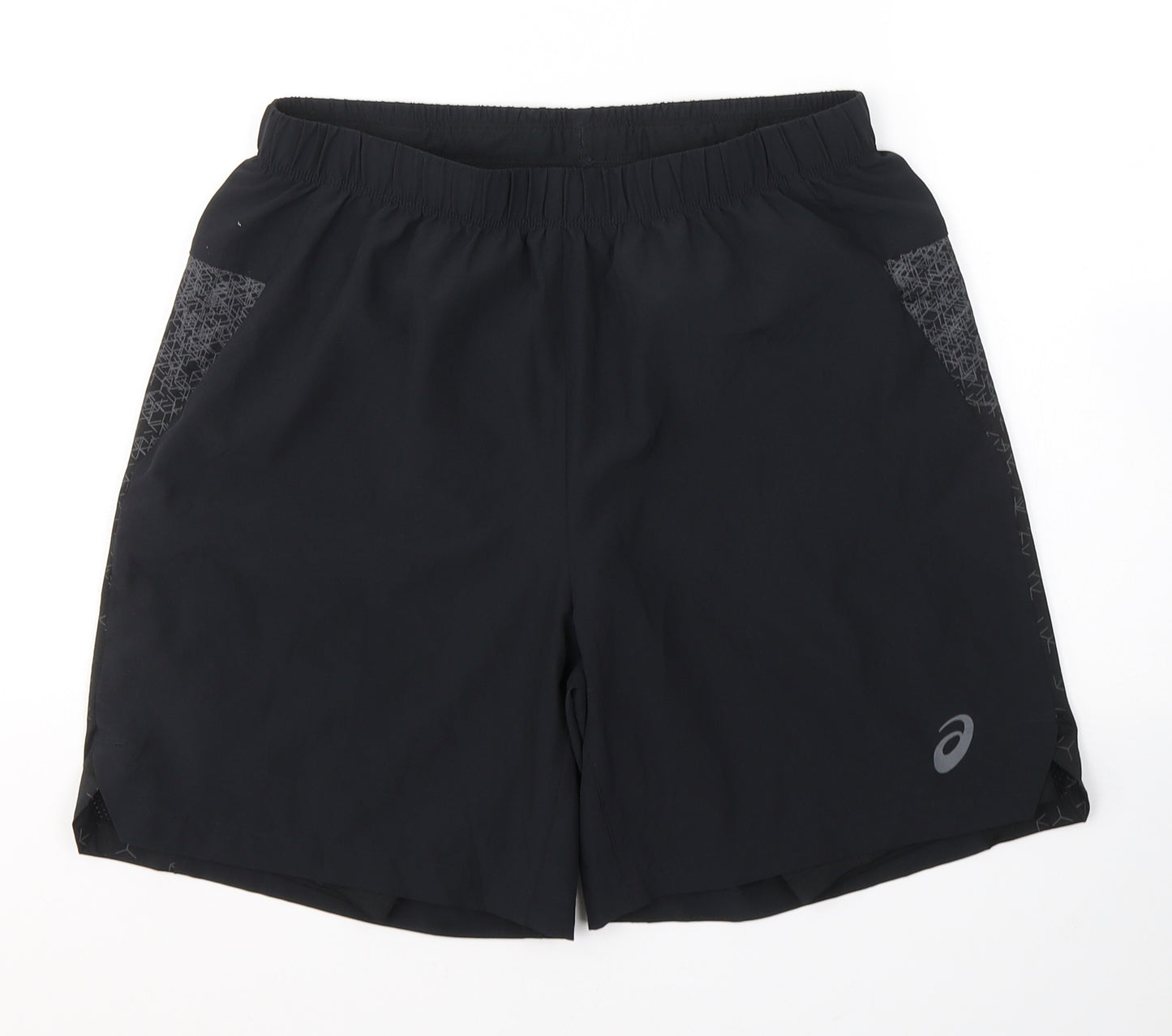 ASICS Mens Black  Polyester Sweat Shorts Size M L7 in Regular