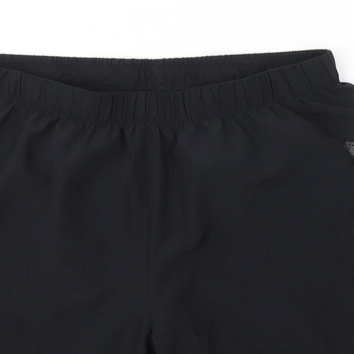 ASICS Mens Black  Polyester Sweat Shorts Size M L7 in Regular