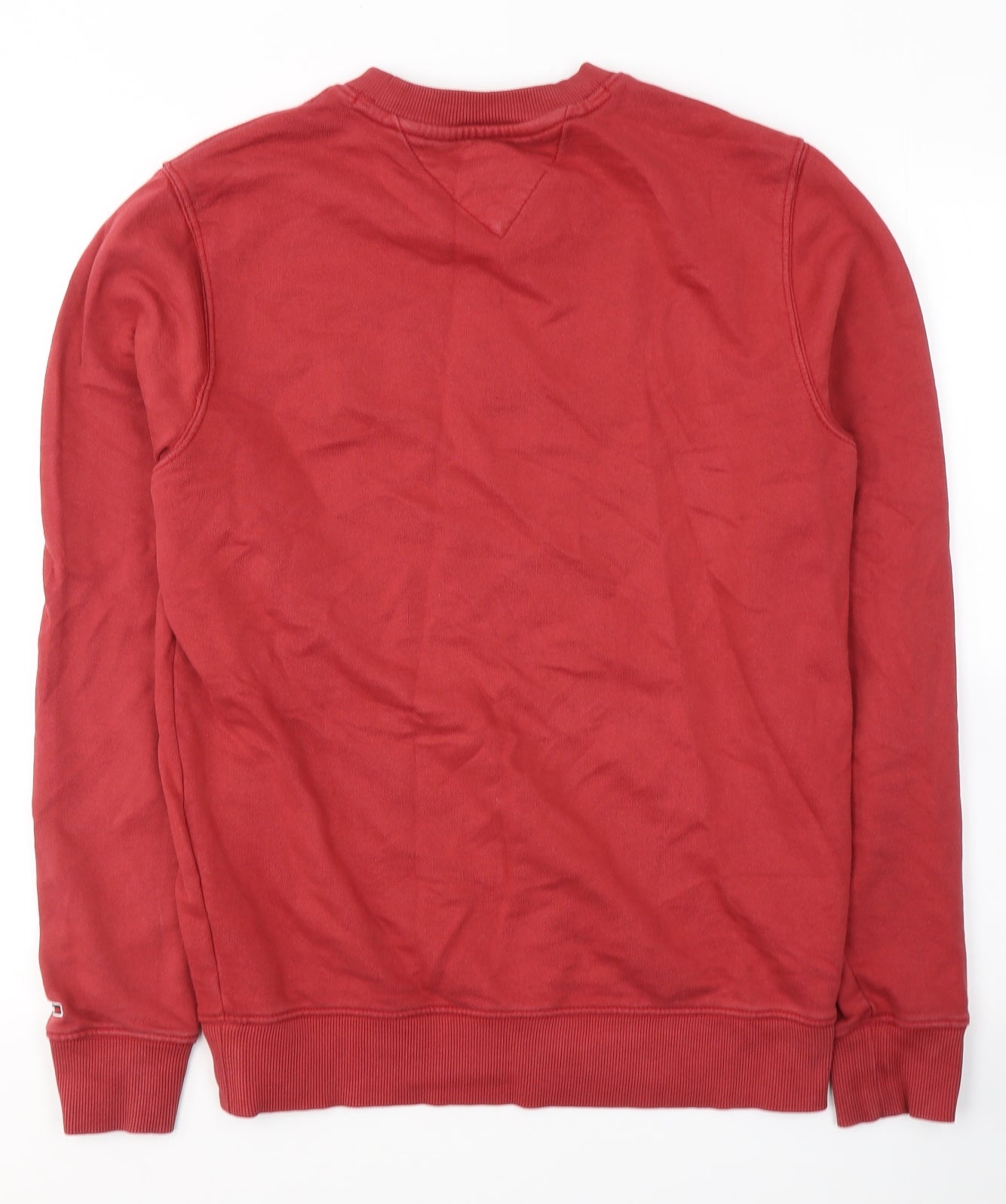 Tommy Hilfiger Mens Red  Cotton Pullover Sweatshirt Size XS