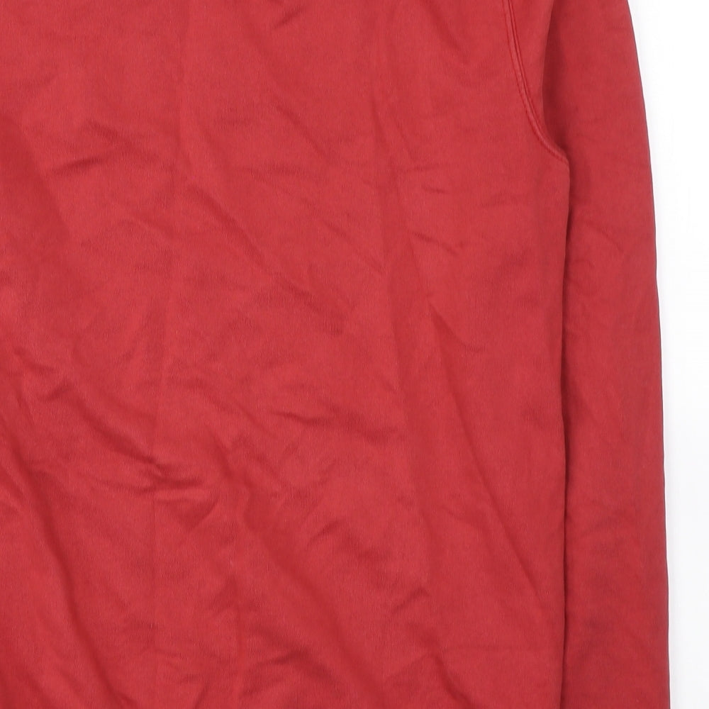 Tommy Hilfiger Mens Red  Cotton Pullover Sweatshirt Size XS
