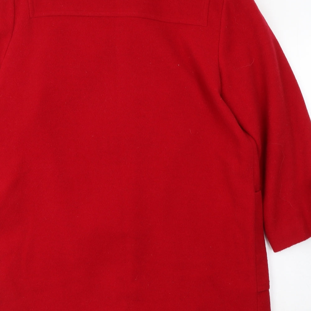 Classics Womens Red   Parka Coat Size 16  Buckle