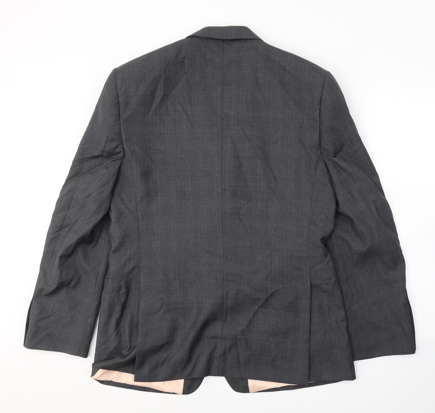 French Connection Mens Grey  Wool Jacket Suit Jacket Size S