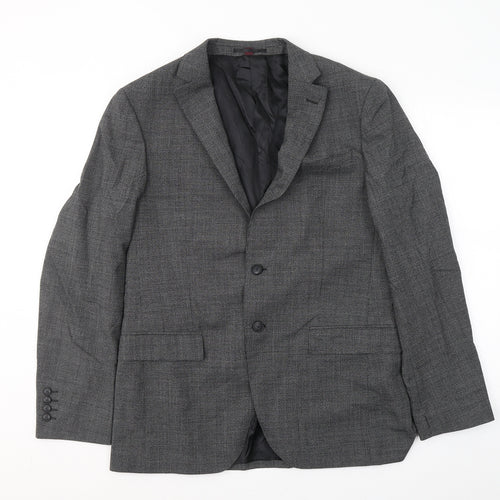 Marks and Spencer Mens Grey  Polyester Jacket Suit Jacket Size L