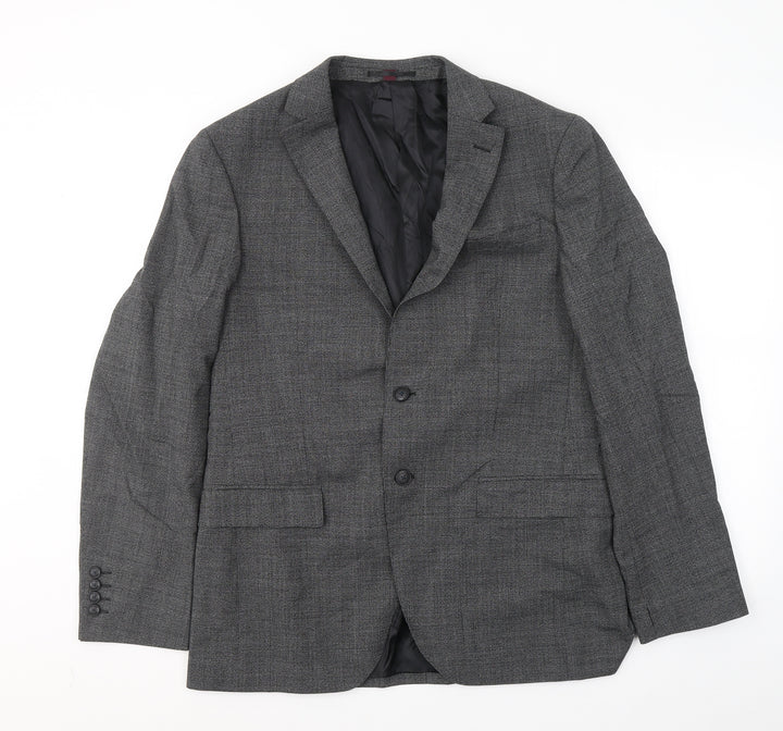 Marks and Spencer Mens Grey Polyester Jacket Suit Jacket Size L