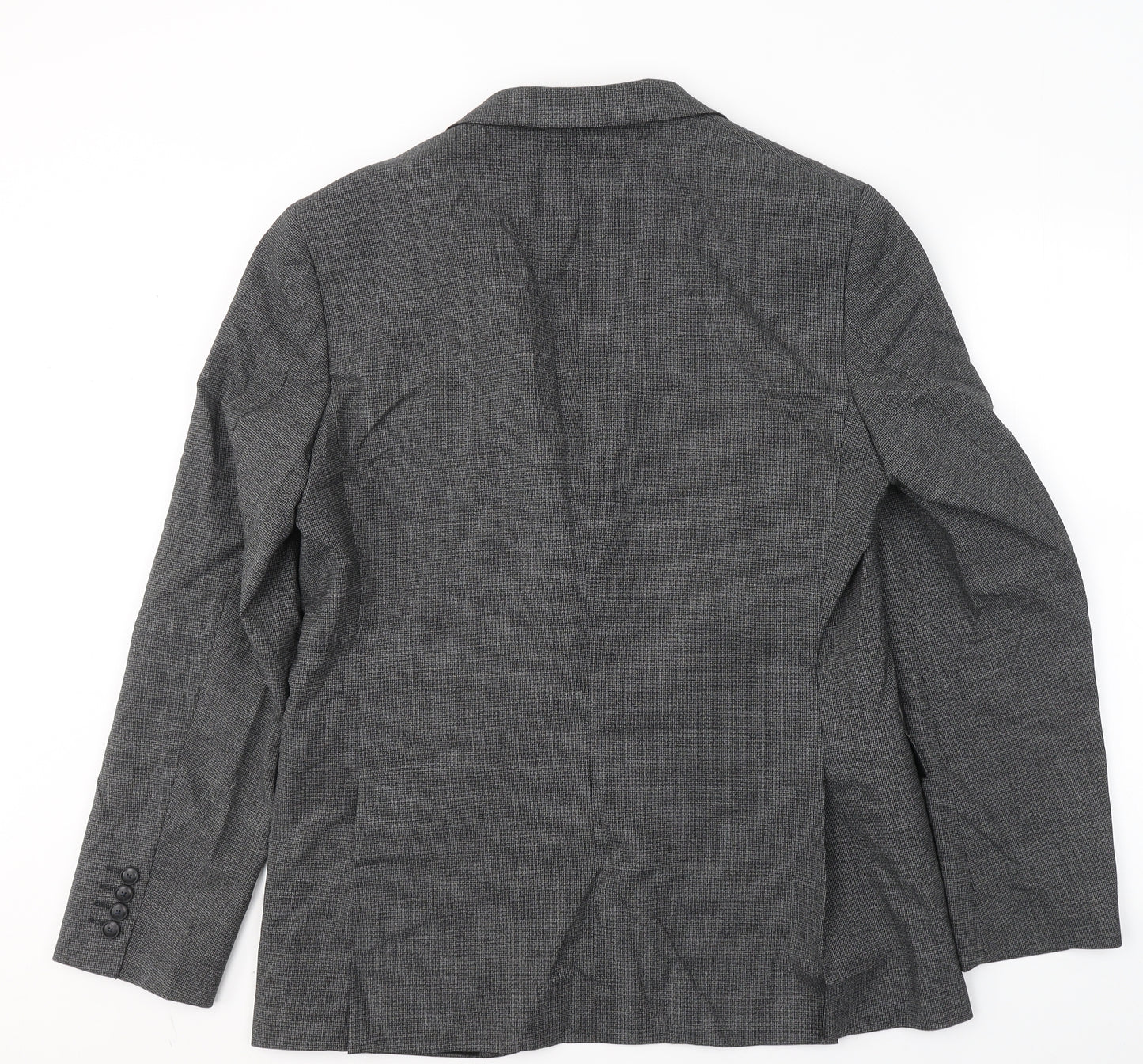Marks and Spencer Mens Grey  Polyester Jacket Suit Jacket Size L