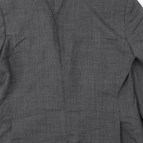 Marks and Spencer Mens Grey  Polyester Jacket Suit Jacket Size L
