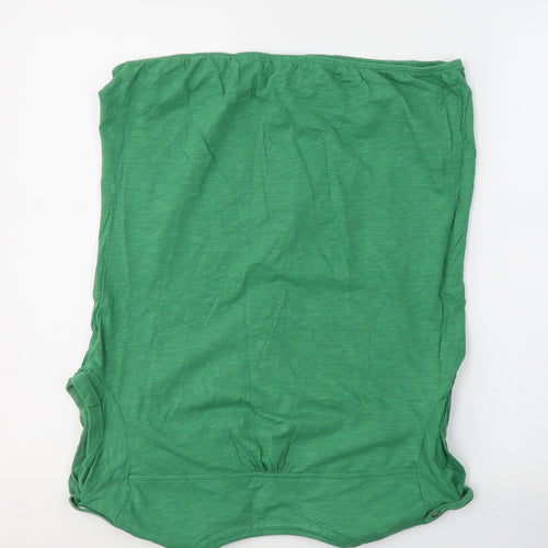 Mexx Womens Green  Cotton Basic T-Shirt Size M V-Neck