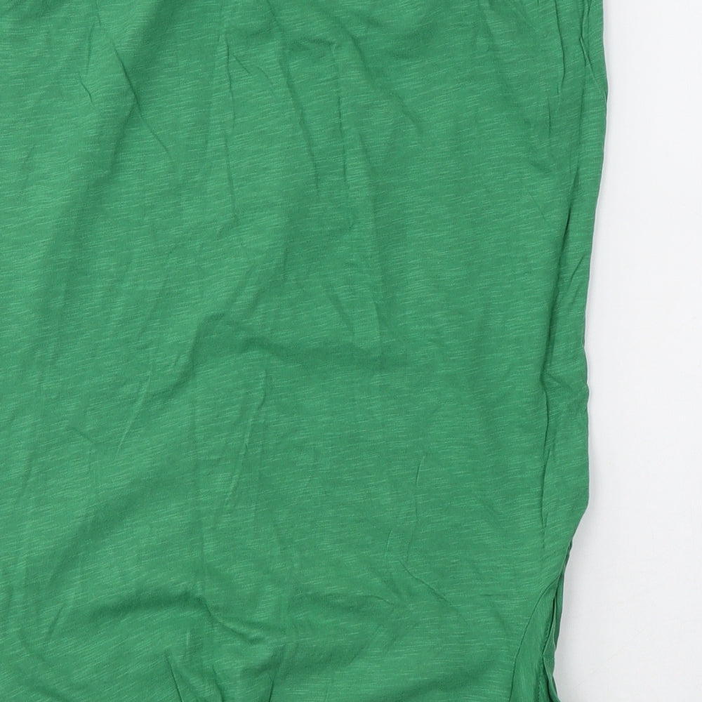 Mexx Womens Green  Cotton Basic T-Shirt Size M V-Neck