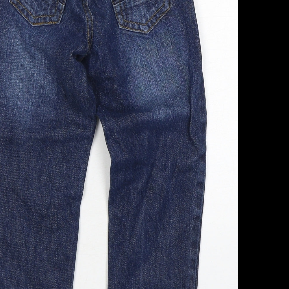 BlueZoo Boys Blue  Cotton Straight Jeans Size 3-4 Years  Regular