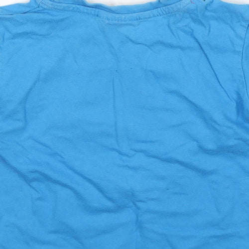 Marvel Boys Blue Geometric Cotton Basic T-Shirt Size 2-3 Years Round Neck  - Spiderman