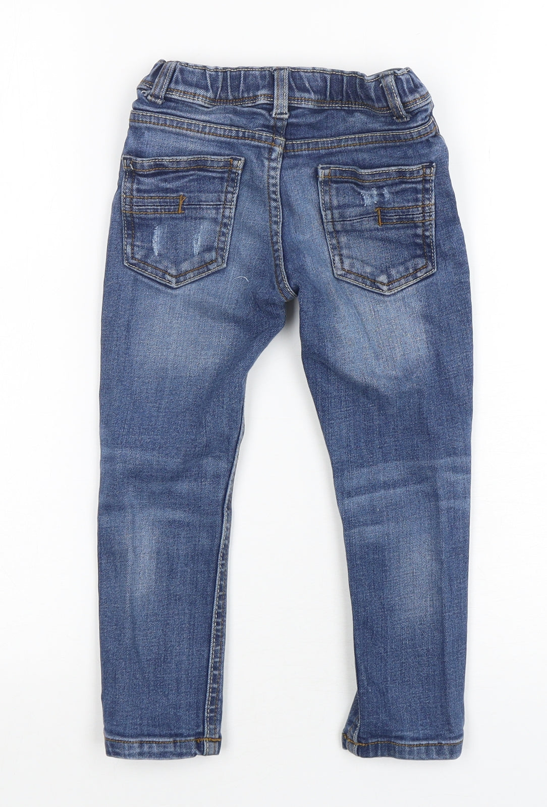 F&F Boys Blue  Cotton Skinny Jeans Size 3-4 Years  Regular