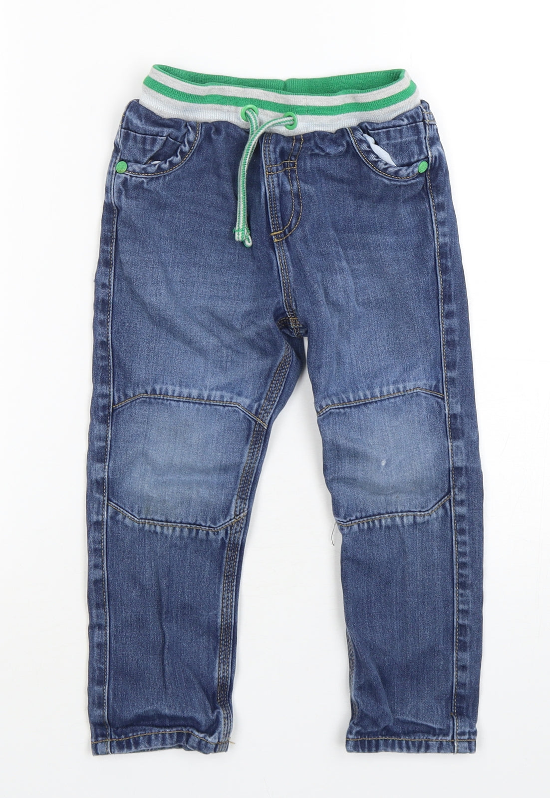 George Boys Blue  Cotton Straight Jeans Size 2-3 Years  Regular