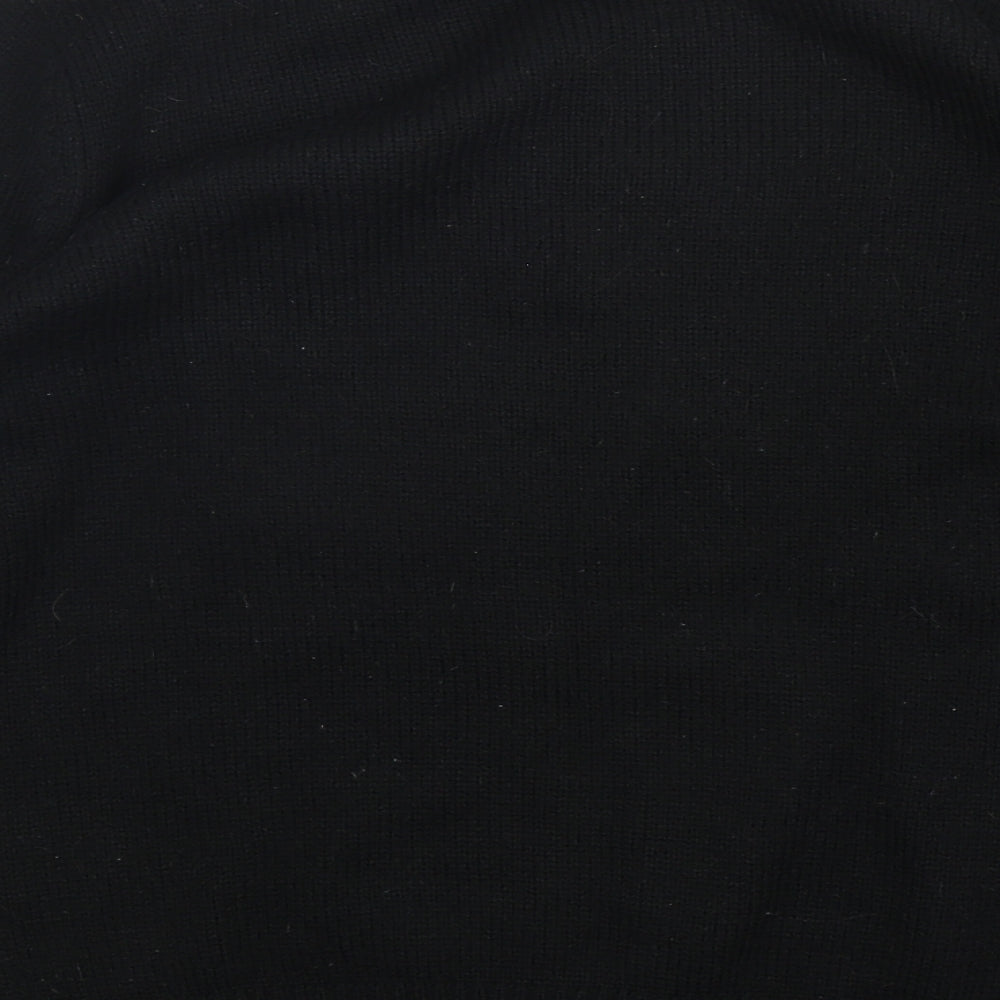 George Womens Black Round Neck  Acrylic Pullover Jumper Size 16   - Christmas