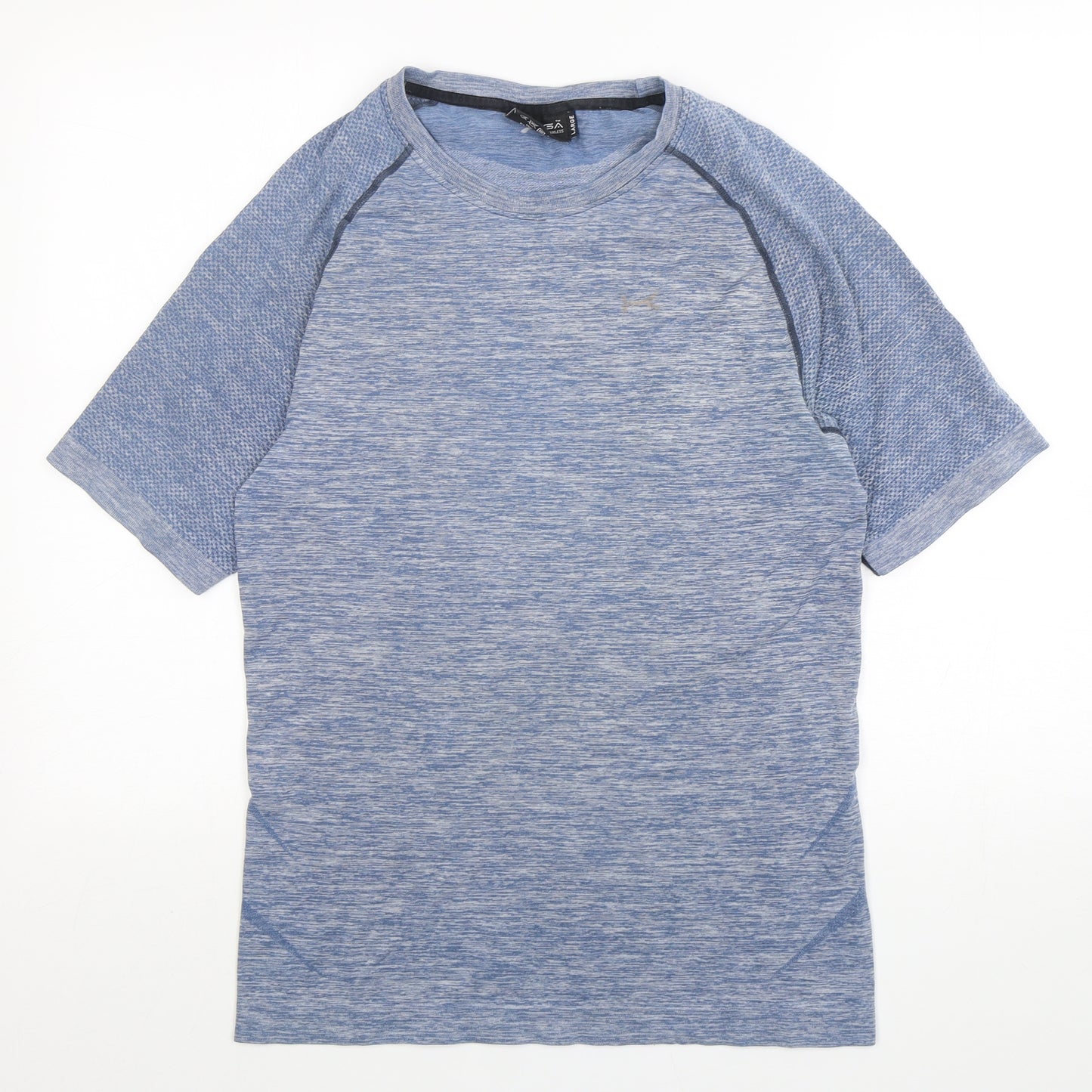 Kooga Mens Blue  Polyamide Basic T-Shirt Size L Round Neck Pullover